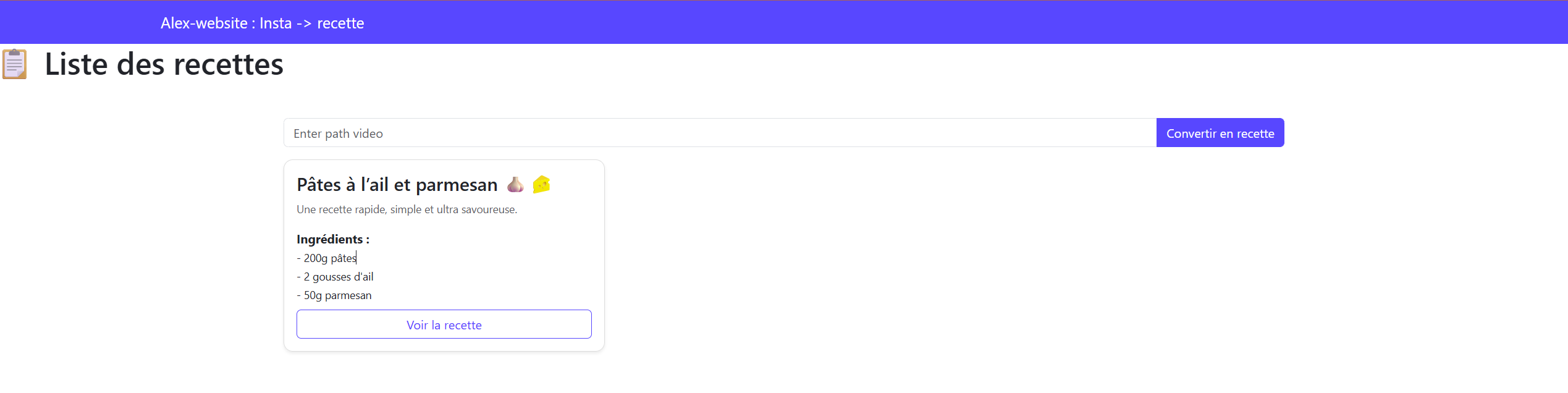 InstaCook — Extraction de Recettes Instagram via LLM Local